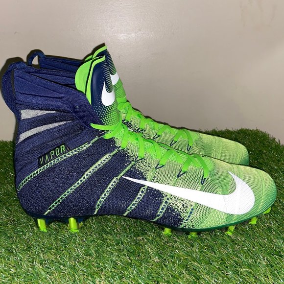 Nike Vapor Untouchable Elite Flyknit Cleats AO3006-400 Seahawks